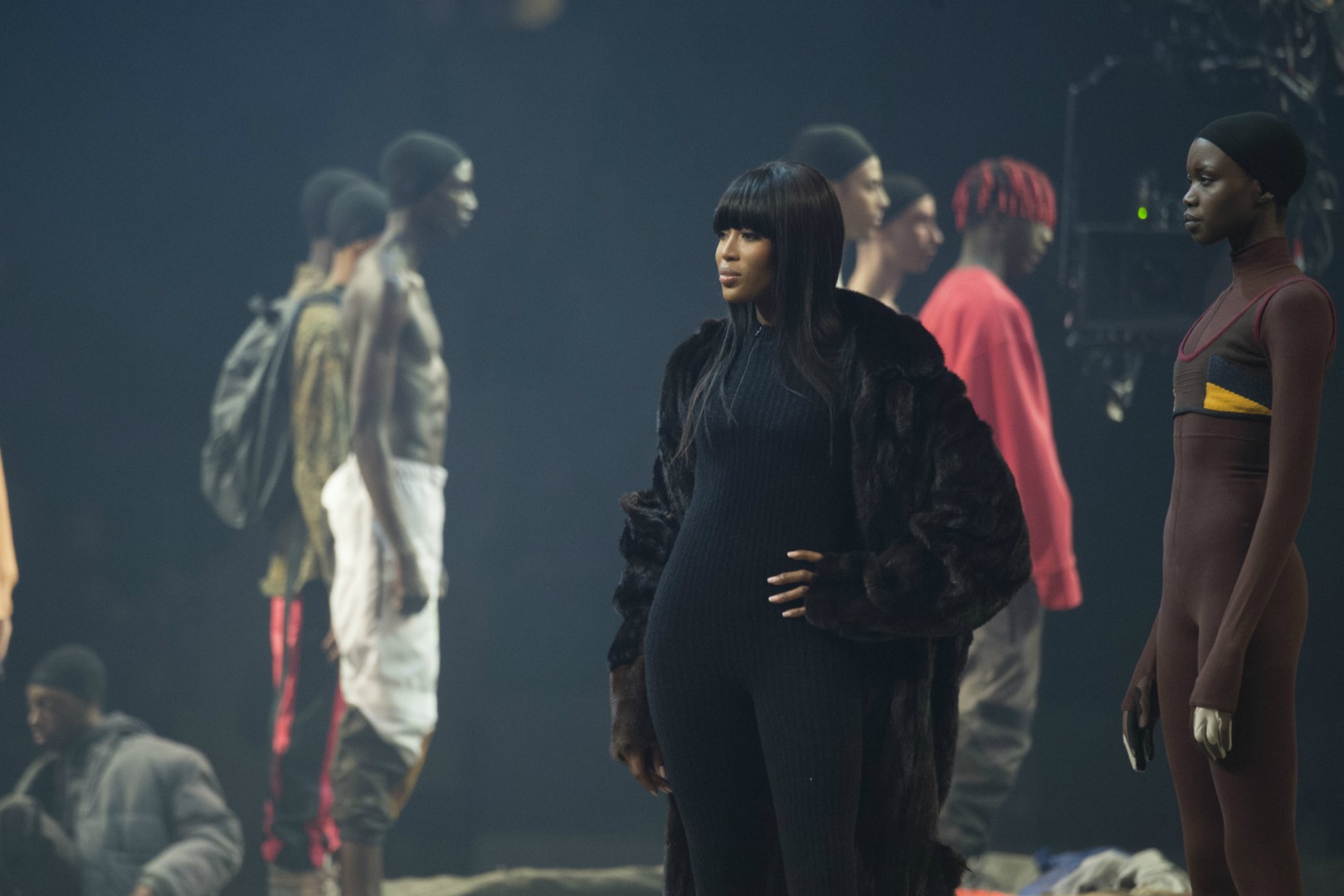 Kanye West Yeezy Season 3'de Naomi Campbell