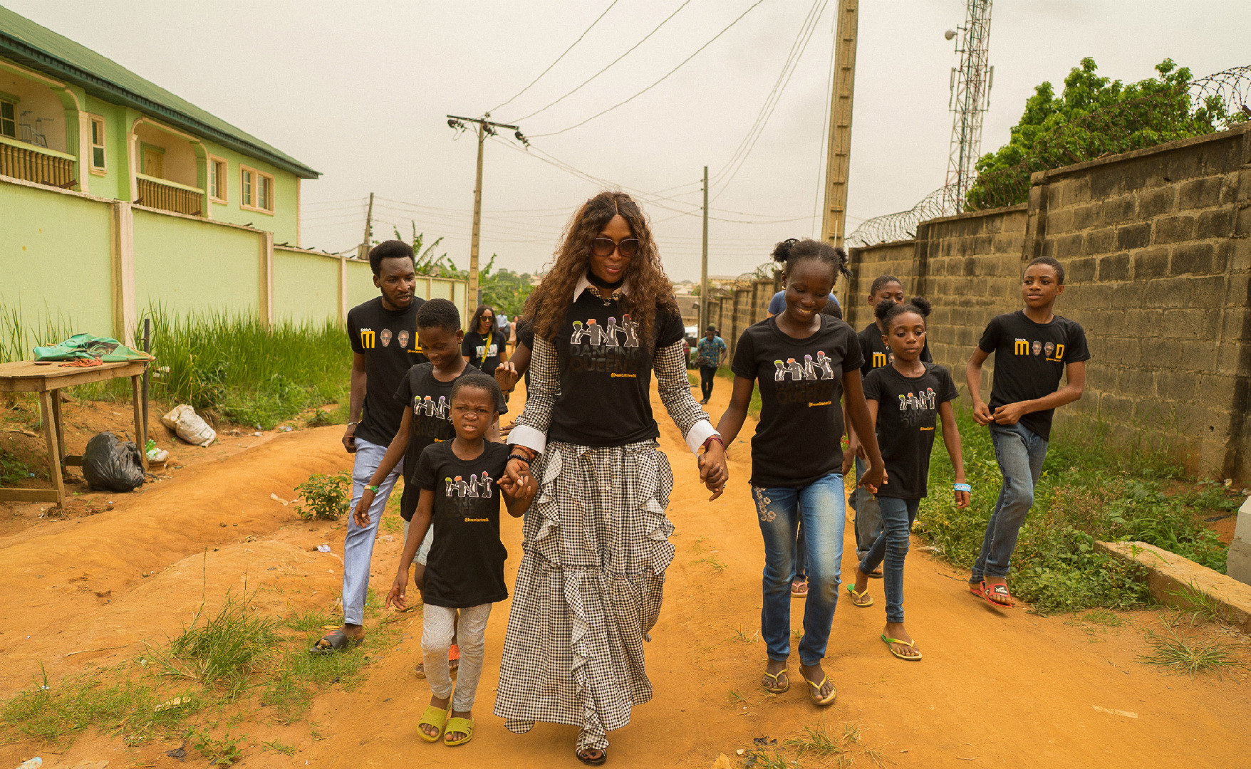 Naomi Campbell ve Imaan Hammam Afrika'da