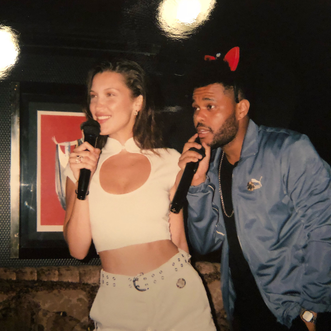 The Weeknd'den Bella Hadid'e Öpücük Serenadı