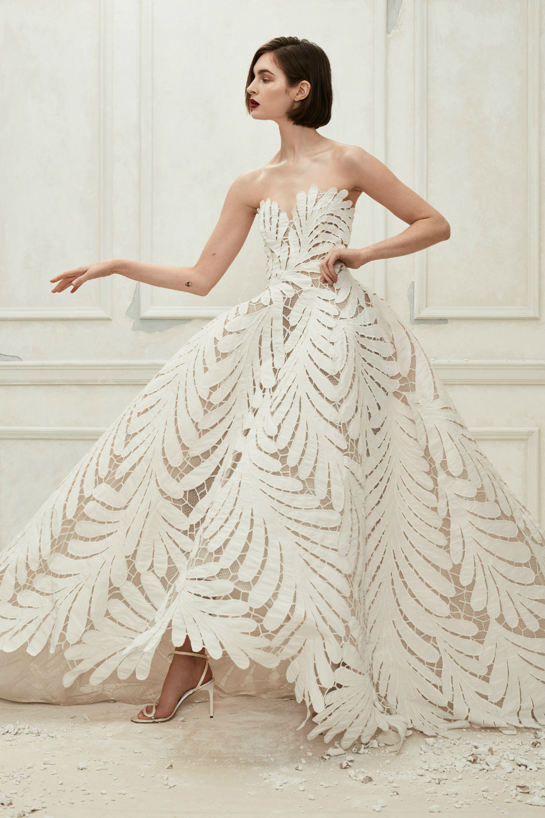 Oscar de la Renta 2019-20 Sonbahar/Kış Gelinlik