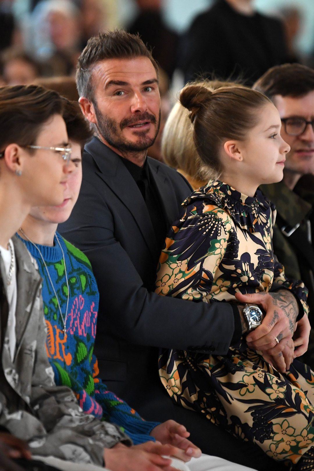 David ve Harper Seven Beckham'ın Front-Row Serüveni