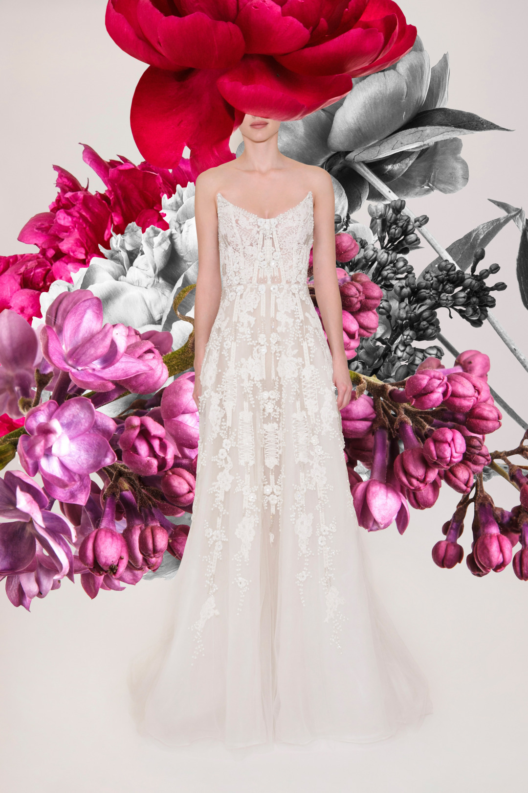 Reem Acra 2021 İlkbahar/Yaz Gelinlik