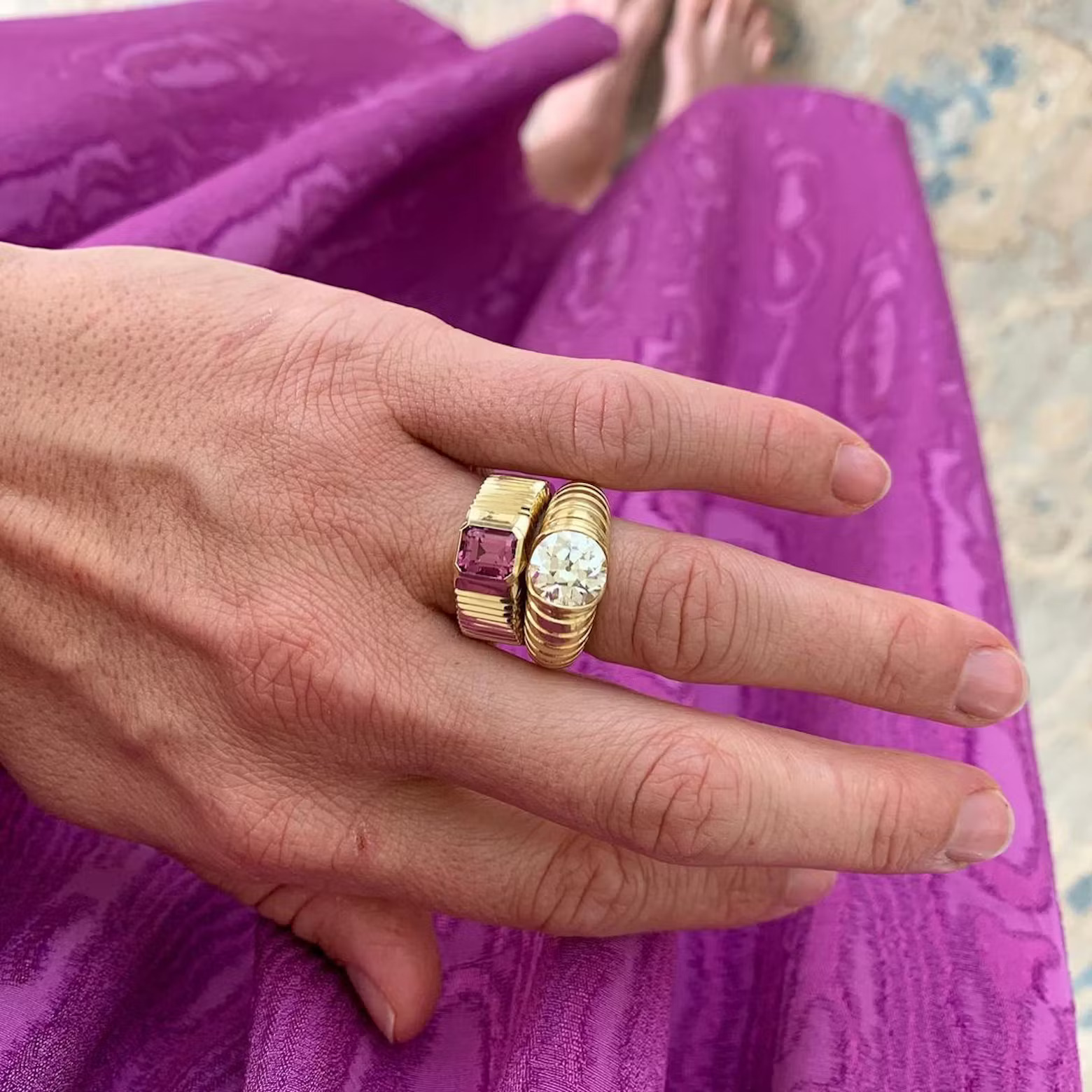 chunky engagement rings