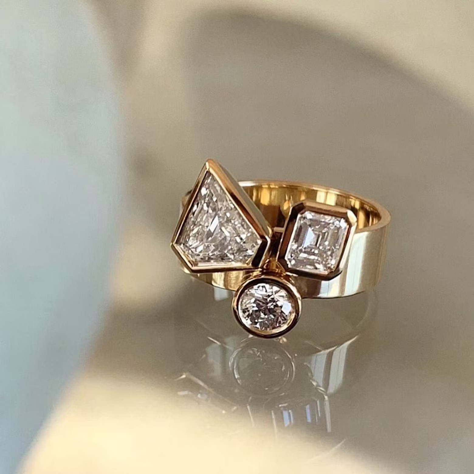 chunky engagement rings