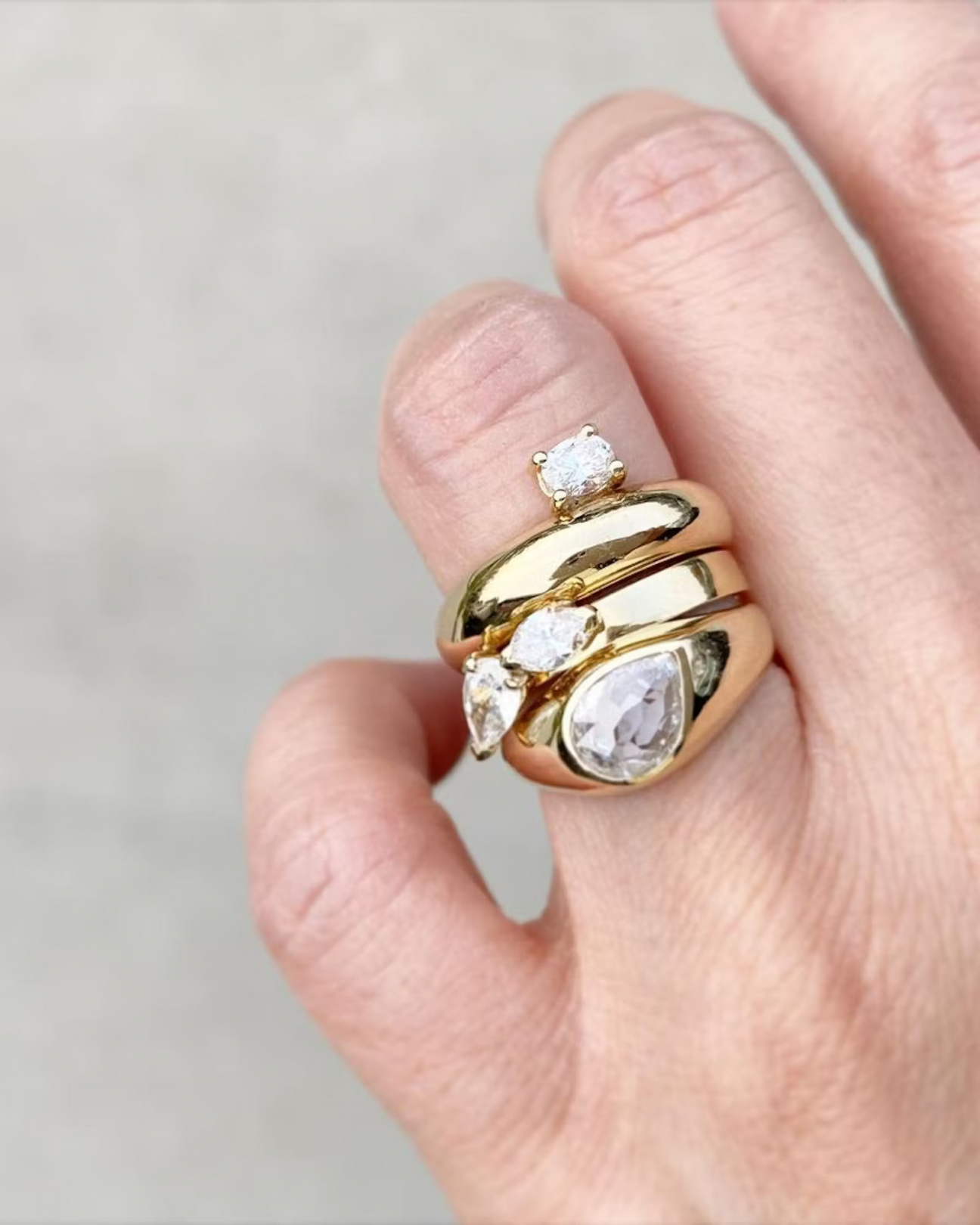 chunky engagement rings
